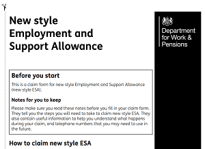 How to claim Employment and Support Allowance (ESA)
